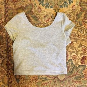 Cute gray Tobi crop top
